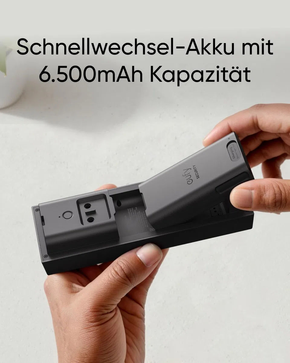 eufy Security kabellose Türklingel mit Kamera C31 & Chime, 2K FHD, Zwei Stromoptionen, Live-Videoanruf, Einfache Montage, Schnellwechsel-Akku, 24/7 Aufnahme, ohne ABO-Kosten