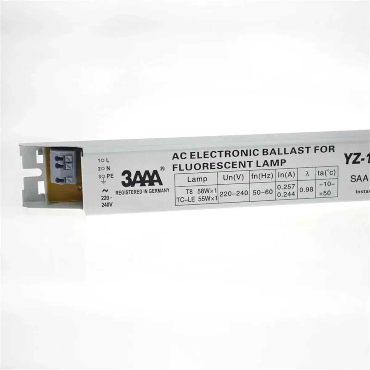 3AAA YZ-158EAA YZ-258EAA T8/TC-L 220 V 2 * 58 W 2 * 55 W T8 elektronische vorschaltgerät ist geeignet for T8 leuchtstofflampe Werbung licht Box gleichrichter (Size : YZ-158EAA)