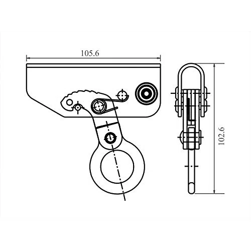 Kratos Safety Auffanggerät mitlaufend auf 12 mm Kernmantelseil, 15 m, mit Bandfalldämpfer, PSA, Höhensicherungsgerät