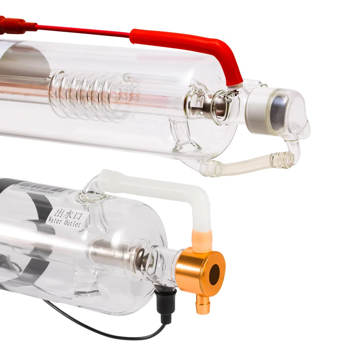 Cloudray CO2 Laserröhre 40W, 720 mm Länge, 50 mm Durchmesser, Glas Laser Tube für CO2 Lasergravierer & Schneidemaschinen (CR35 35-45W)