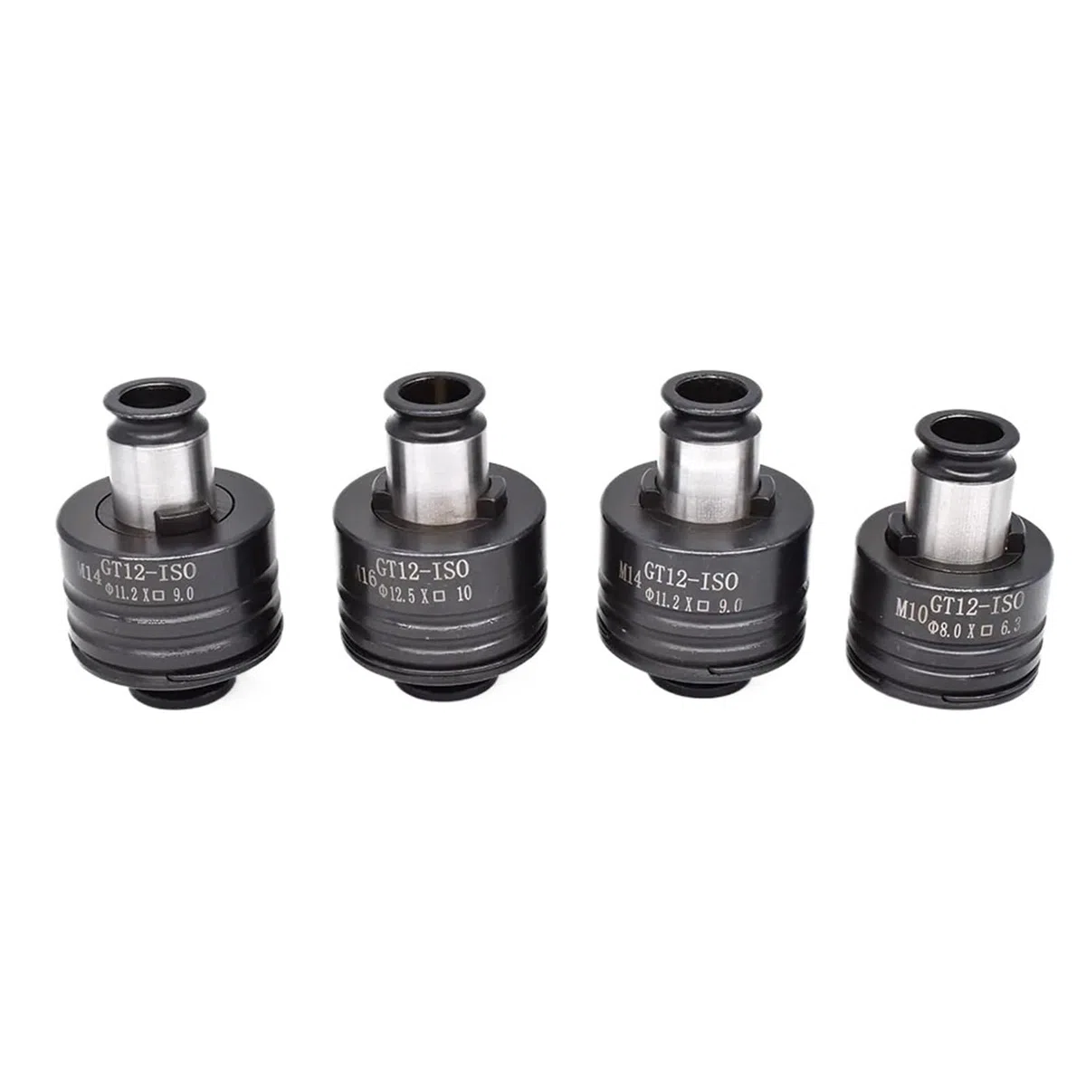 Spannzangensatz GT12 19 mm ISO/DIN/JIS M3-M12 Satz Gewindeschneidzangenfutter Pneumatische Gewindeschneidmaschinenfutter Überlastschutz(DIN 6PCS)