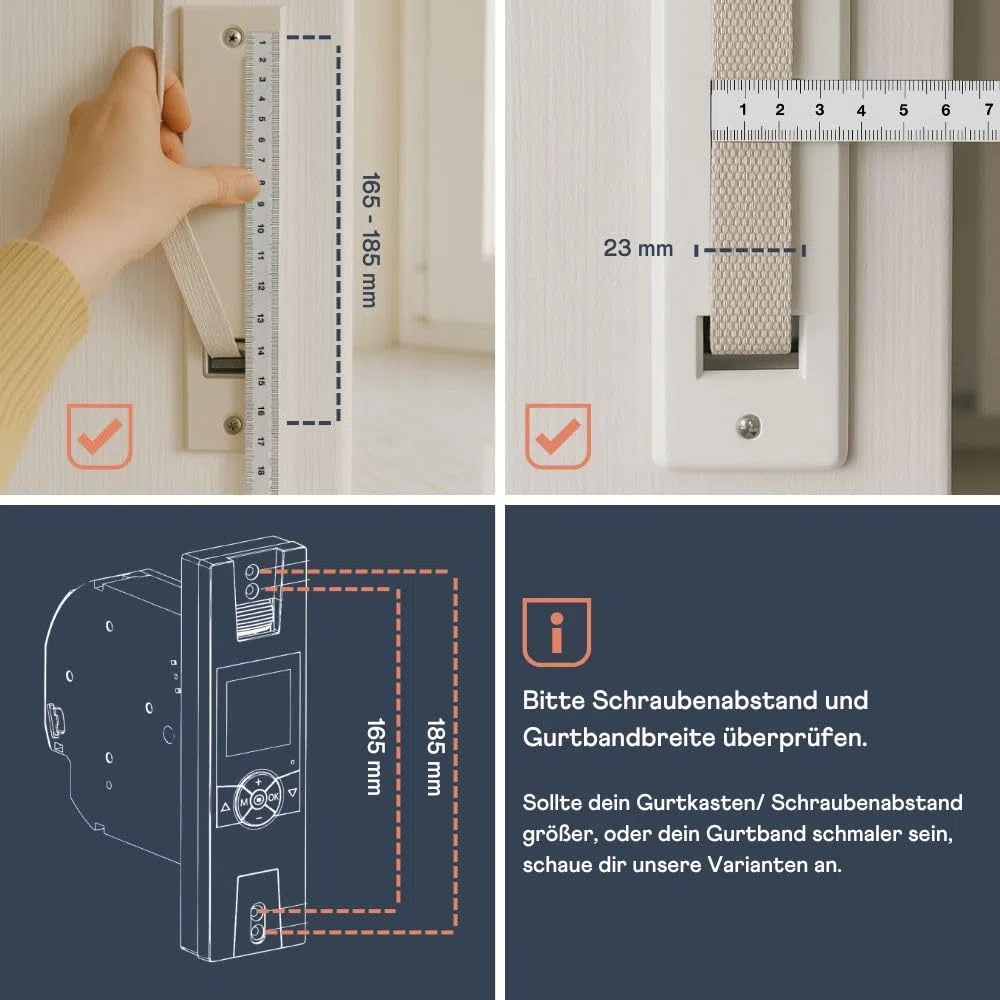 Home Pilot - Gurtwickler Premium Rollladenantrieb mit umfangr. Automatikfunktionen. Elektrischer Gurtwickler | Nachrüstung | Unterputz - 10172345