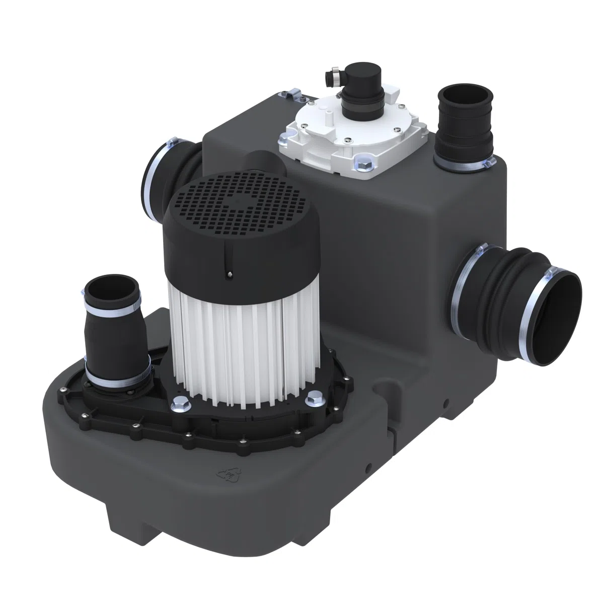 SFA – Sanicubic 1 GR HP S – Kleinhebeanlage für Abwasser – Bodenstehend – Schneidwerk Pro X K2 – 2 niedrige Zuläufe – Für Haus, Wohnung & Geschäftsräume – 42 x 51,8 x 40,1 cm – 2.000 W