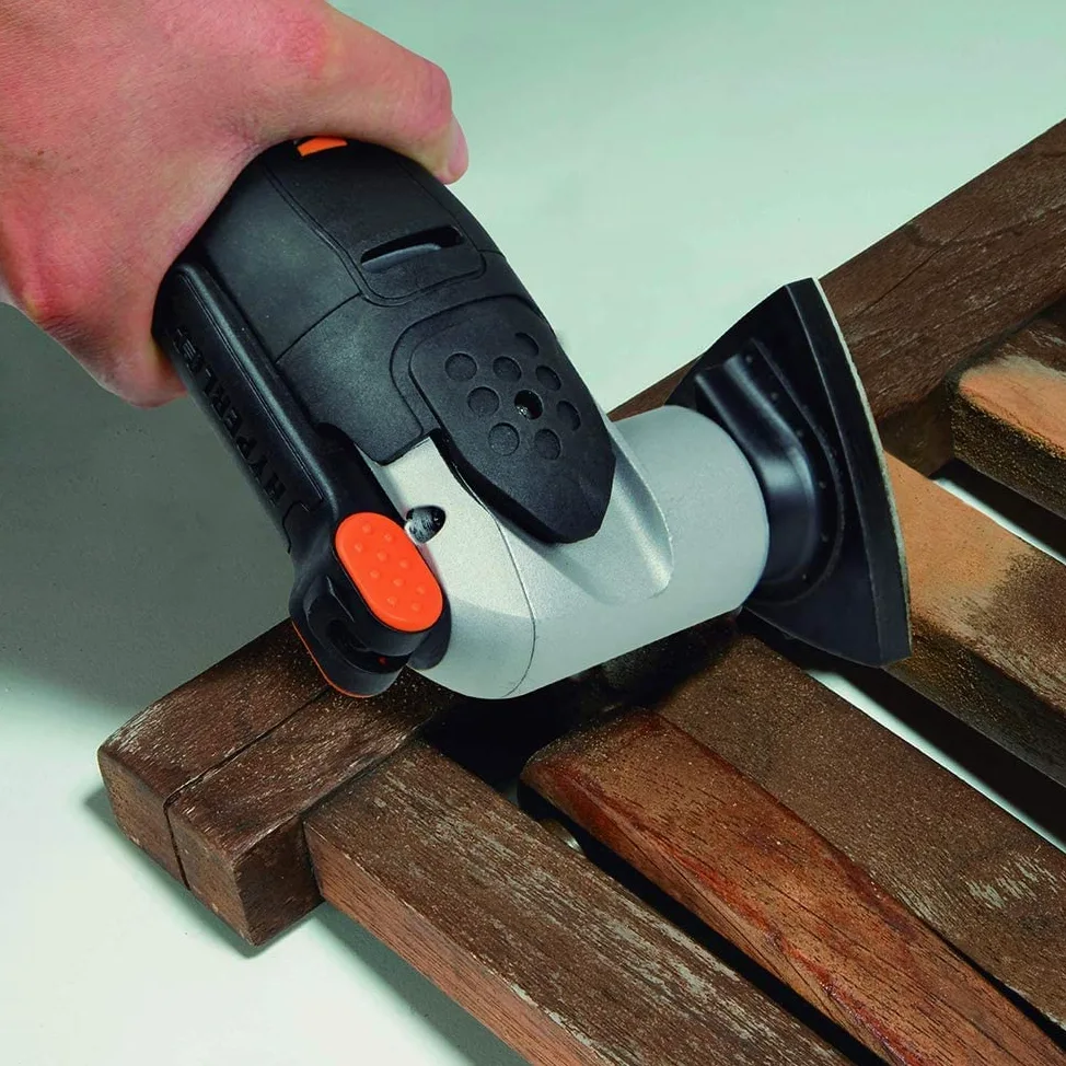 WORX WX678 Akku Multifunktionswerkzeug 20V – Multifunktionsgerät zum Schneiden, Polieren, Sägen uvm. – Inkl. Li-Ion Akku, Ladegerät, 39 teiliges Zubehör-Set & Werkzeugkoffer
