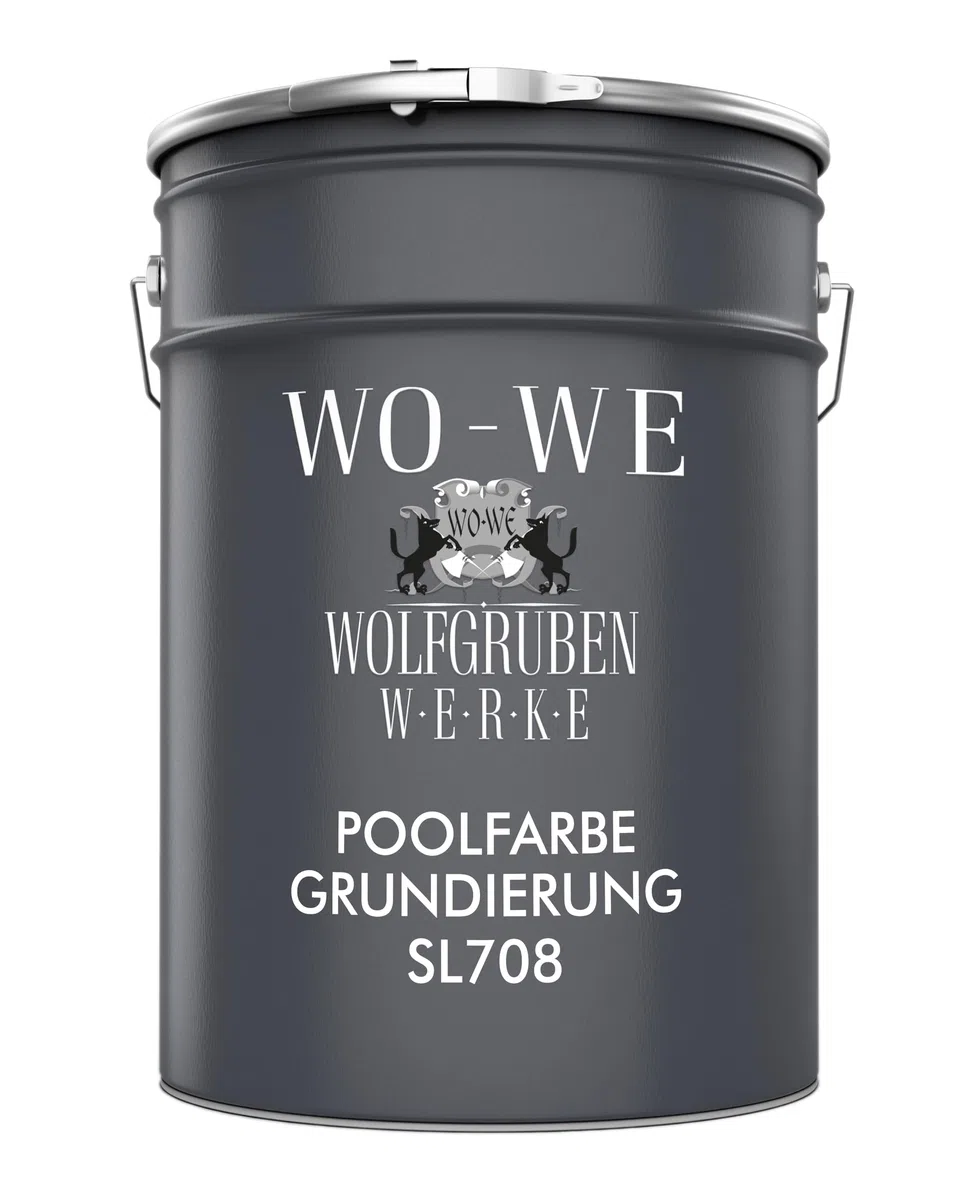 WO-WE Schwimmbadfarbe Grundierung SL708 Spezial Haftgrund für Poolfarbe l 2,5kg