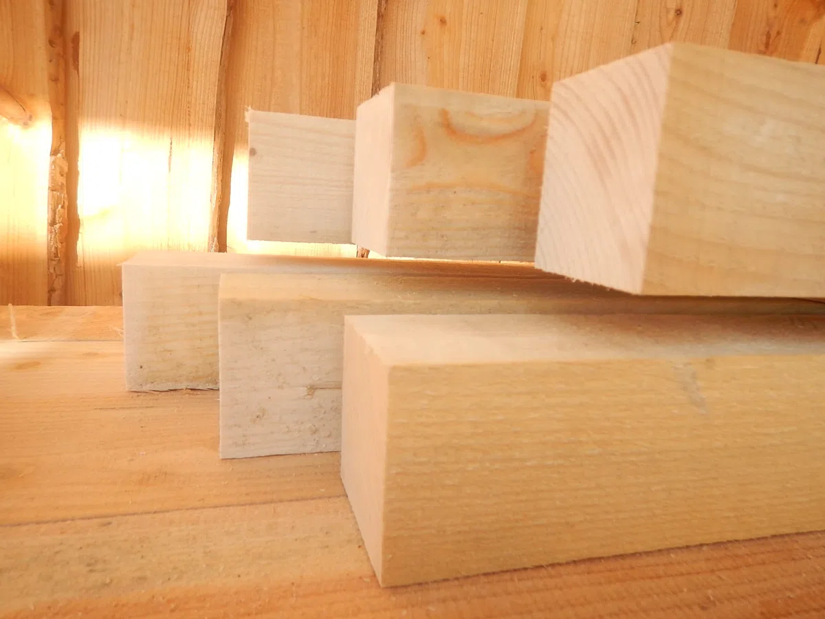 FICHTE TANNE 120x120 mm Balken 12x12 cm Kantholz Pfosten Rahmen sägerau Bauholz 100cm Länge (1)