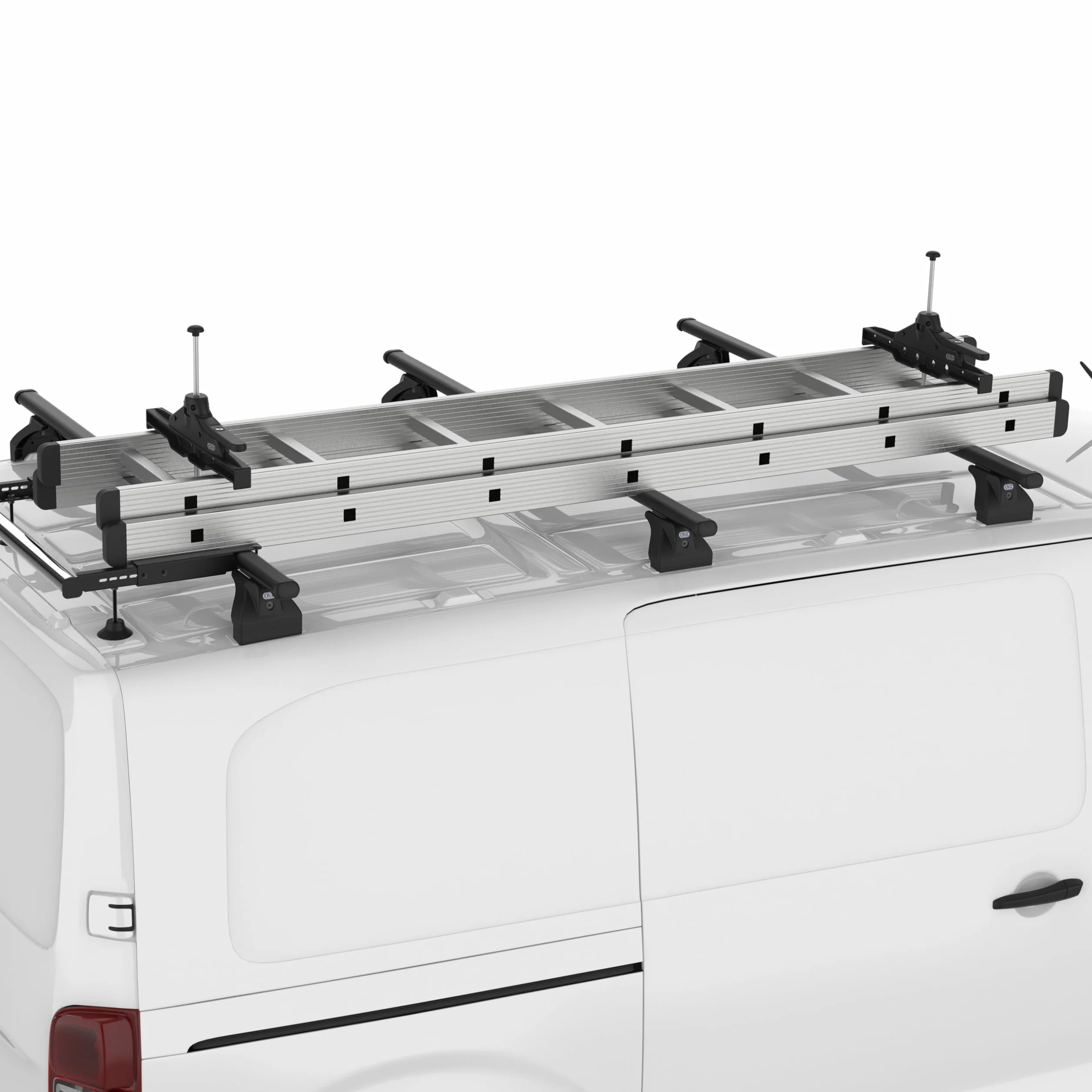 Cruz Leiterhalter Halterung für Dachträger Leitersicherung Lieferwagen Ladder Clamp, schwarz