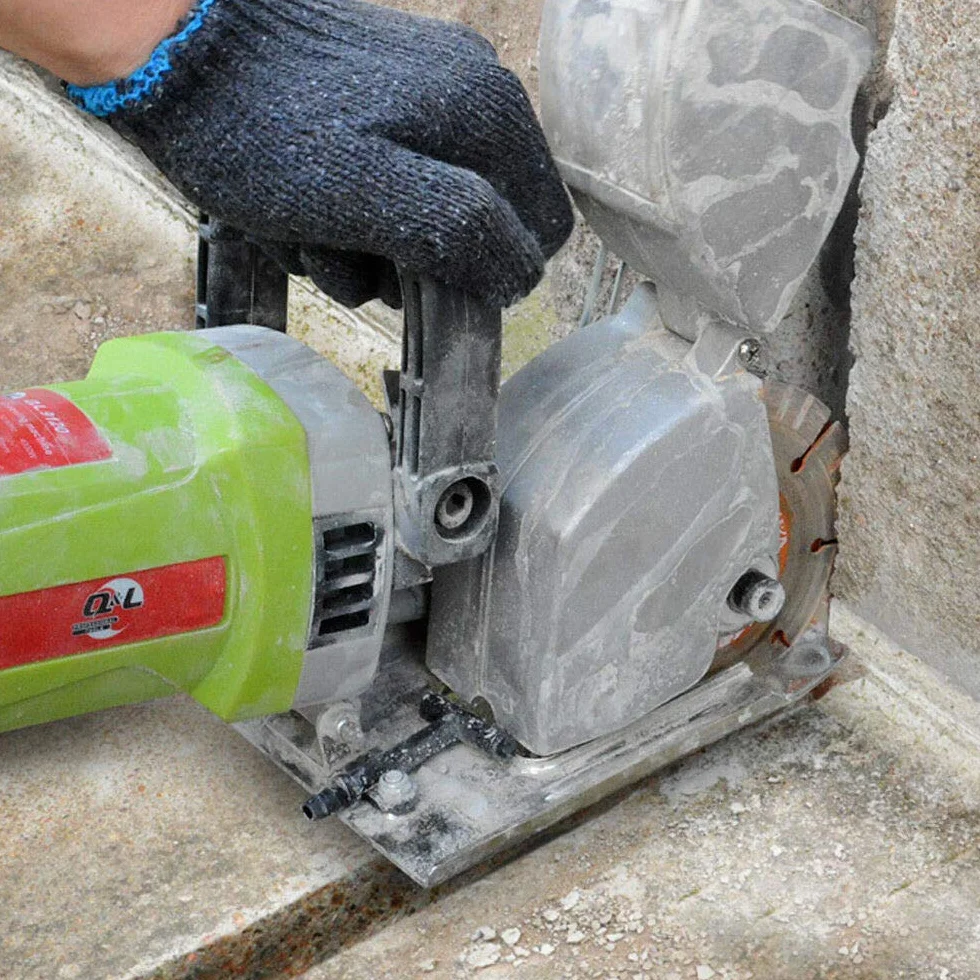 Schlitzfräse Mauernutfräse 4000W 7500r/min Mauerschlitzfräse Nutfräse Wandfräse Betonwand Schneiden Maschine mit Sägeblatt, Wasserpumpe, Elektrische Wand Chaser zum Schneiden von Marmor, Granit, Beton
