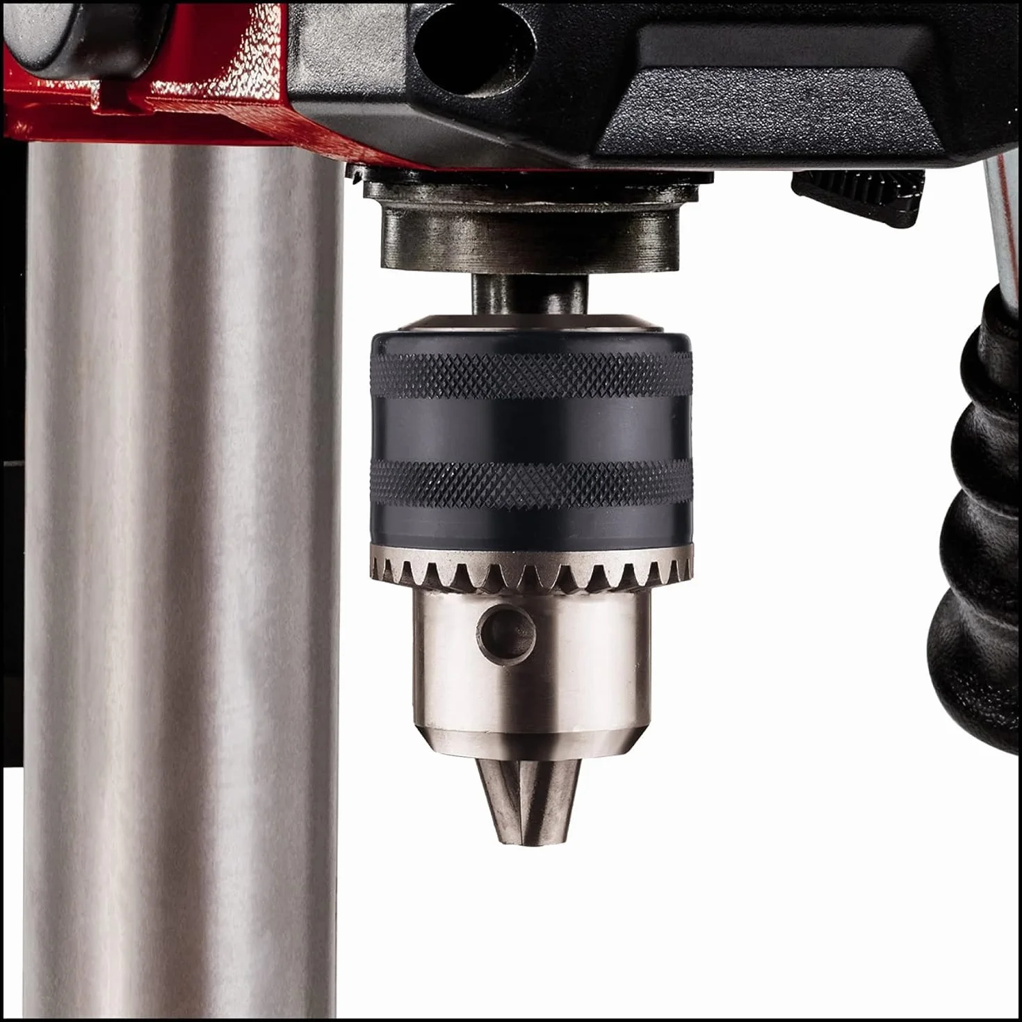 Einhell Säulenbohrmaschine TC-BD 500 (500 W, bis 2410 min-1, 9 Stufen, max. Bohrtiefe 50 mm, einstellbarer Tiefenanschlag, neig-/drehbarer und höhenverstellbarer Bohrtisch)