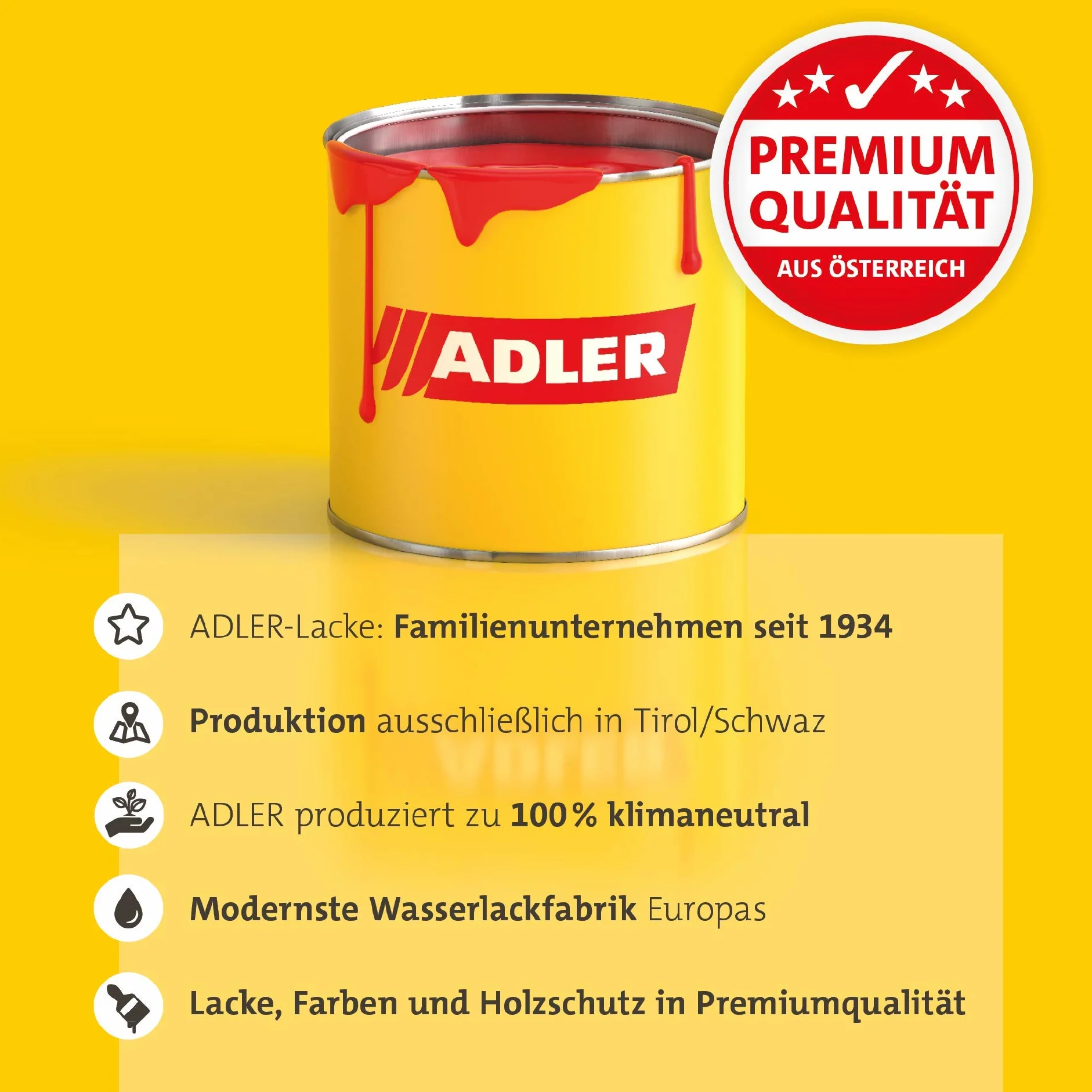 ADLER Fenster- und Türenlack - Weißlack matt 2,5 Liter - Acryl Weisslack für Innen und Außen - Wetterfeste Grundierung und Lackfarbe für Holz, Metall & Kunststoff