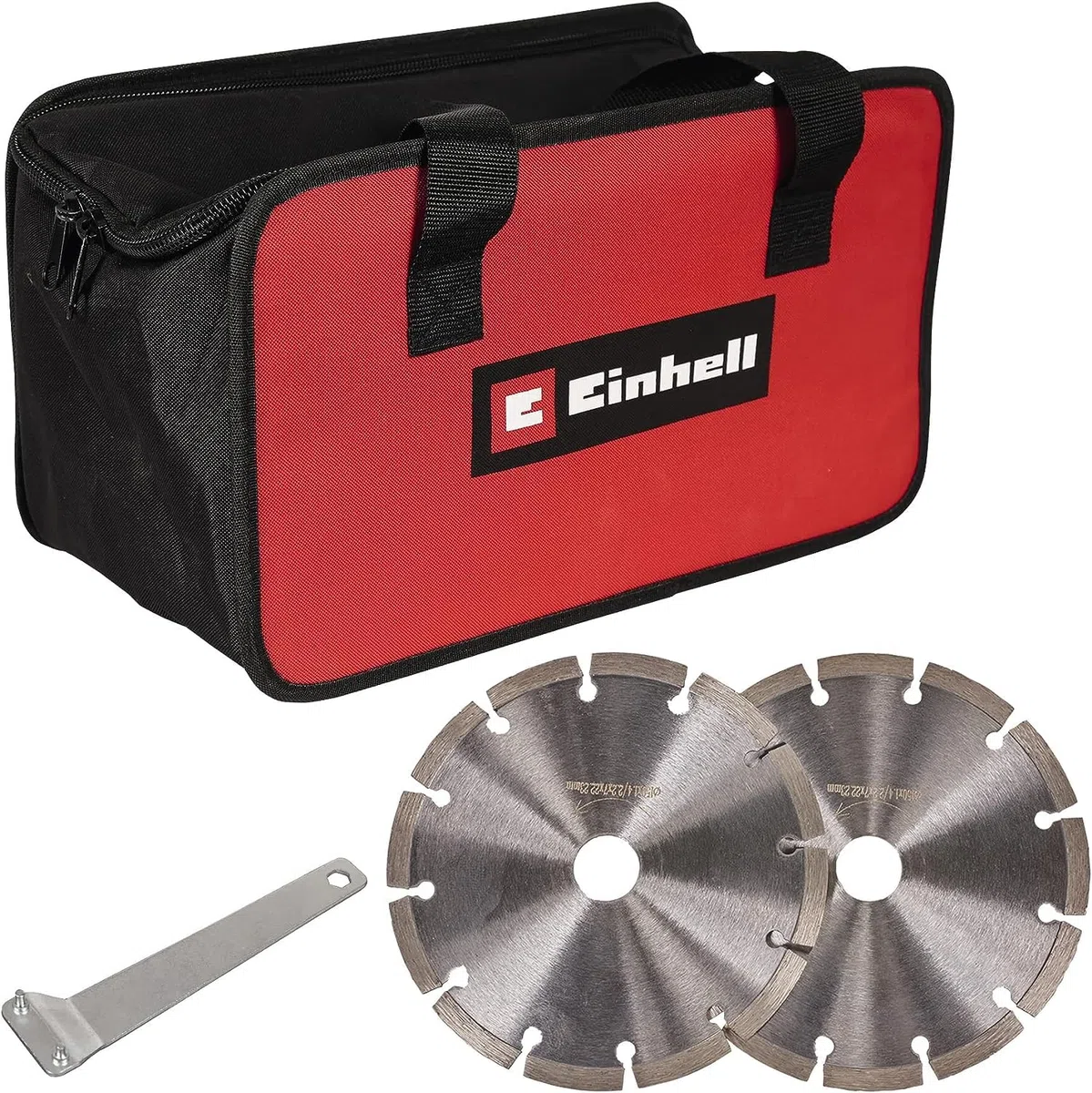 Einhell Mauernutfräse TE-MA 1500 (1.500 Watt, stufenlose Frästiefeneinstellung, flexible Schnittbreiteneinstellung, Softstart, inkl. Tasche + 2 Diamant-Trennscheiben)