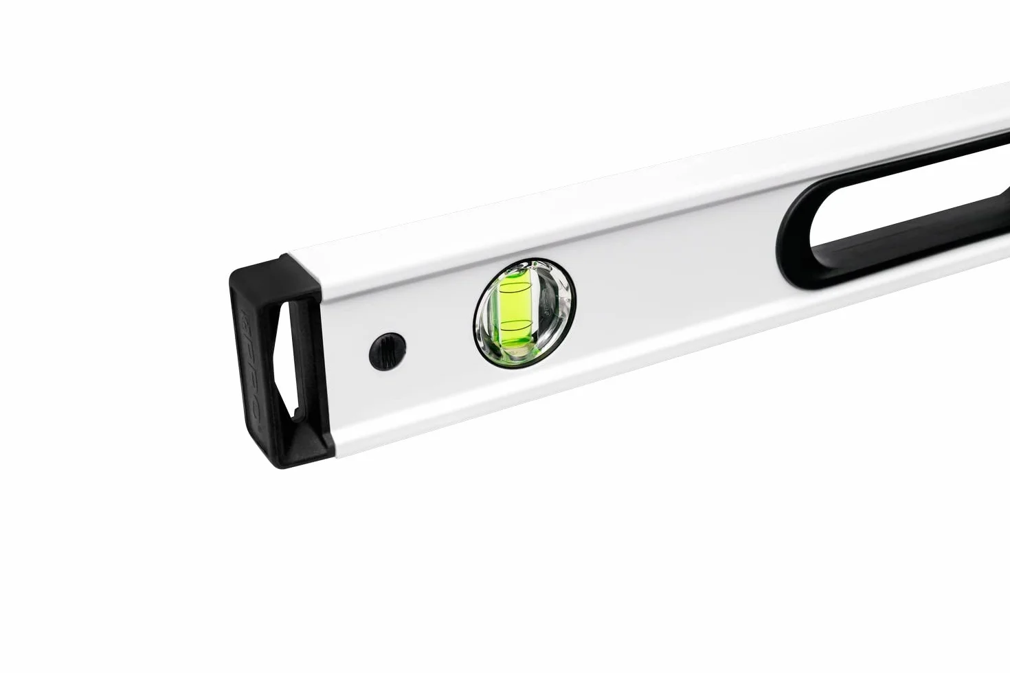 PRO900 Digitale Wasserwaage 100cm mit 2 LCD Displays und Abdeckung - Elektronische Wasserwaage mit Messwertspeicher für bis zu 19 Ergebnisse Schutzart IP65 - Farbe Weiß
