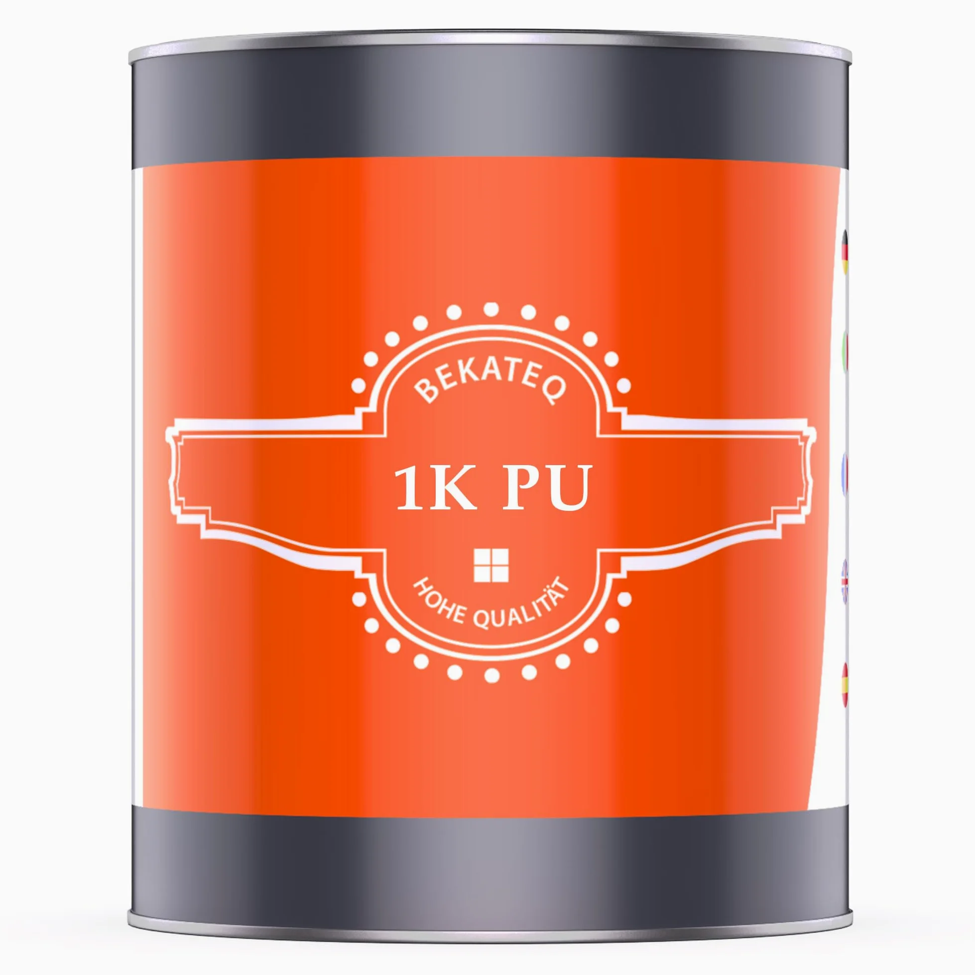 BEKATEQ 1K PU Versiegelung 1kg farblos für Beton, Holz, Fliesen - Betonversiegelung, Bodenversiegelung von Epoxybeschichtung, Steinteppich innen & außen - UV-fest, Wasserfest, Frostsicher - BK-635PU