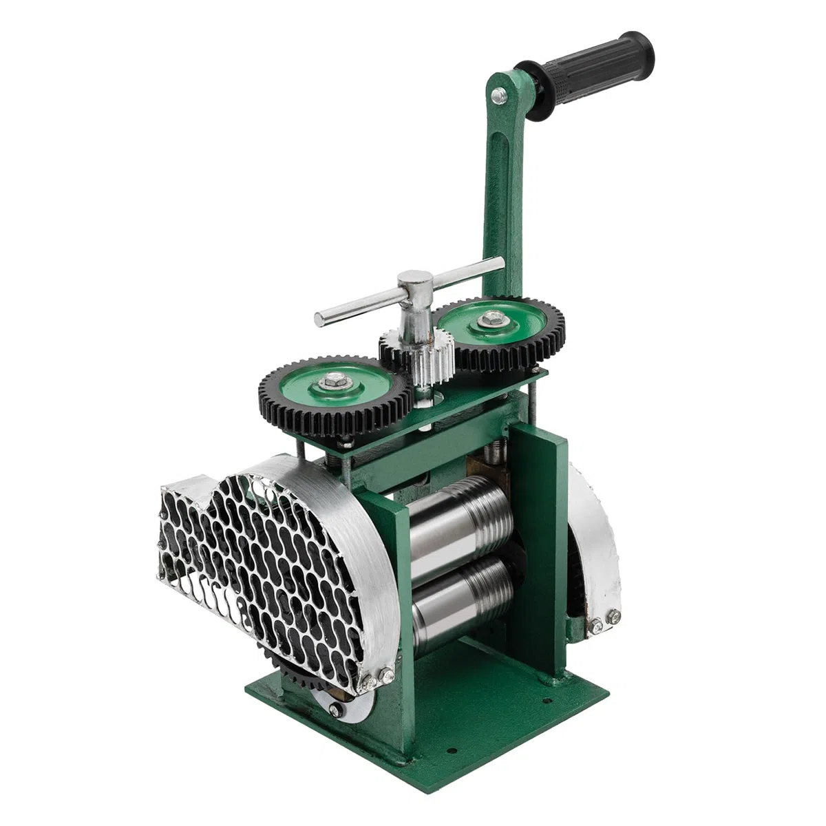 Manuelle Walzwerk Maschine, Verschleißfestigkeit Kombination Schmuck Walzwerk Maschine, Schmuckherstellung Werkzeug, Handwalzwerk Maschine mit Einstellbare Pressdicke für Schmuck und Reparatur