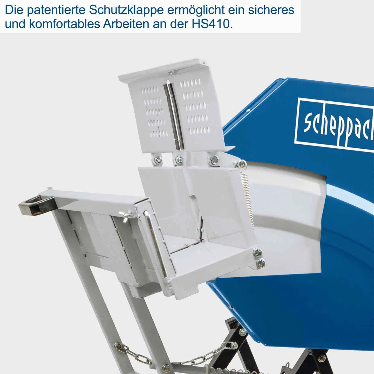 Scheppach Wippkreissäge HS410 Brennholzsäge Wippsäge | 2200W Leistung | 230V Anschluss | ØSägeblatt 405 mm | Holzlänge 300-1000 mm | Schnitt Ø 140 mm | inkl. Anschlag & patentierter Schutzklappe
