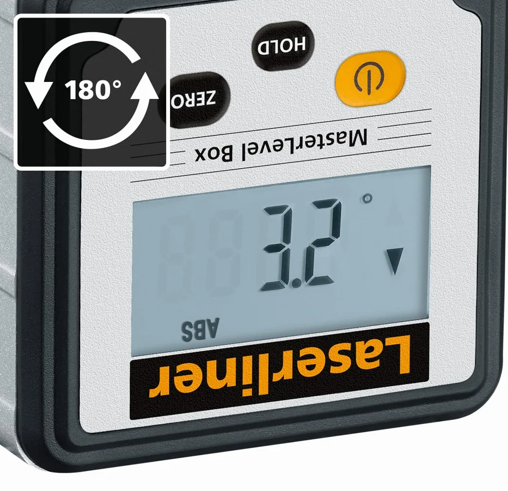 Laserliner 081.260A Wasserwaage, Schwarz, Grau, LCD, Kunststoff, AAA, 1,5 V