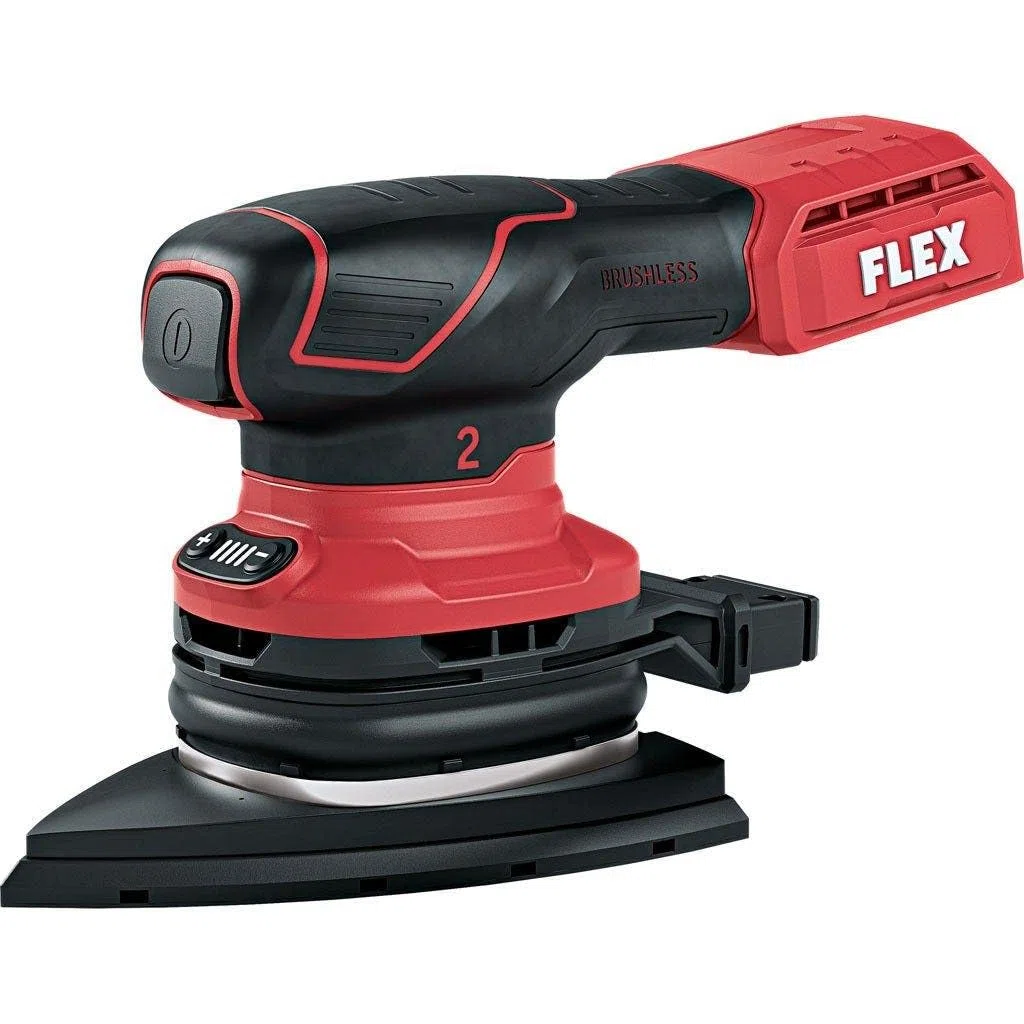 Flex Akku-Exzenterschleifer ODE 2-100 18-EC C (ohne Akku, Klett-Schleifplatte mit 10-Lochsystem, Multisander mit Drehzahlregelung 18 V) 532087
