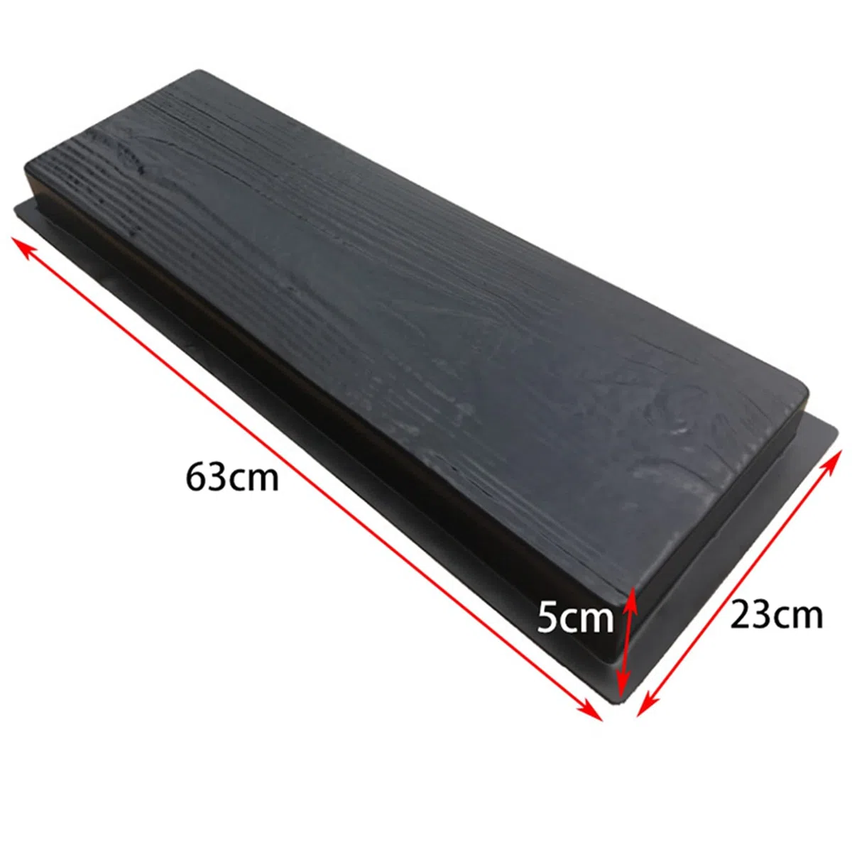 VENEKA 2 x Holzmaserung DIY Path Maker Pflaster Zement Ziegel Form Trittpflaster Straße Beton Form
