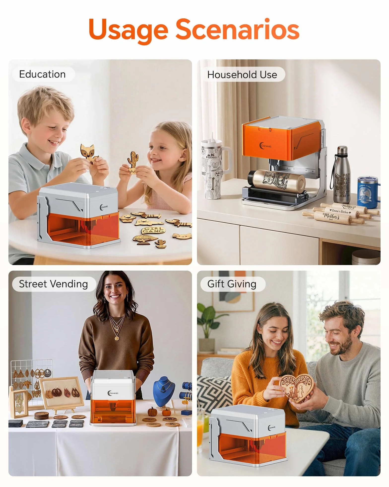 A1 Pro 10W Laser Graviermaschine mit HD-Kamera, WLAN & KI-Software, Klasse 1 Lasergravierer und Laser Cutter, 0,01 mm Präzision, für Holz, Leder, Glas, Acryl & DIY | HD-Kamera, Klasse 1, WLAN & KI-Software